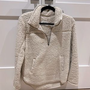 Teddy half zip sweater